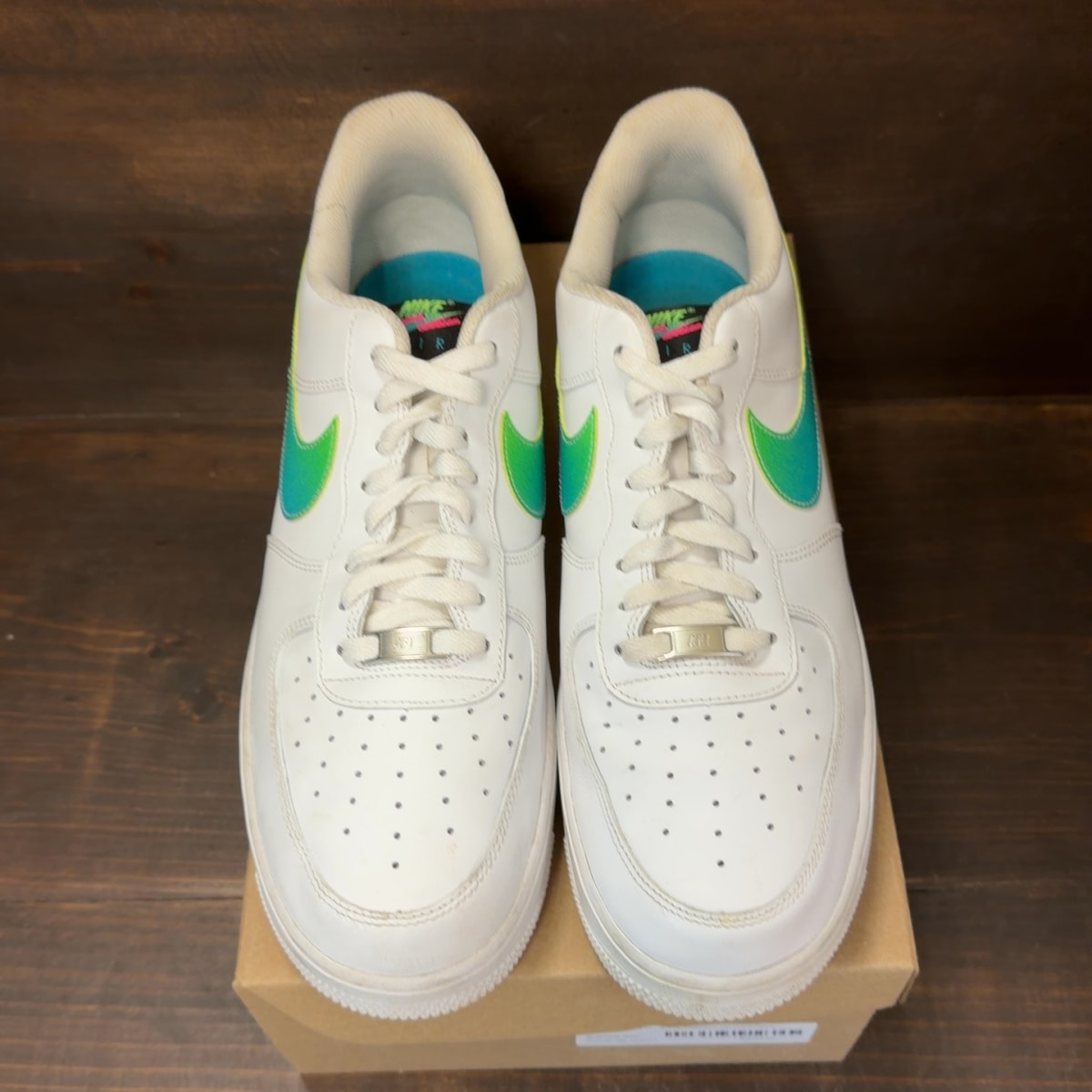 Nike Air Force 1 Low '07 LV8 White Aquamarine Size 13 (Pre-Owned) - Image 3