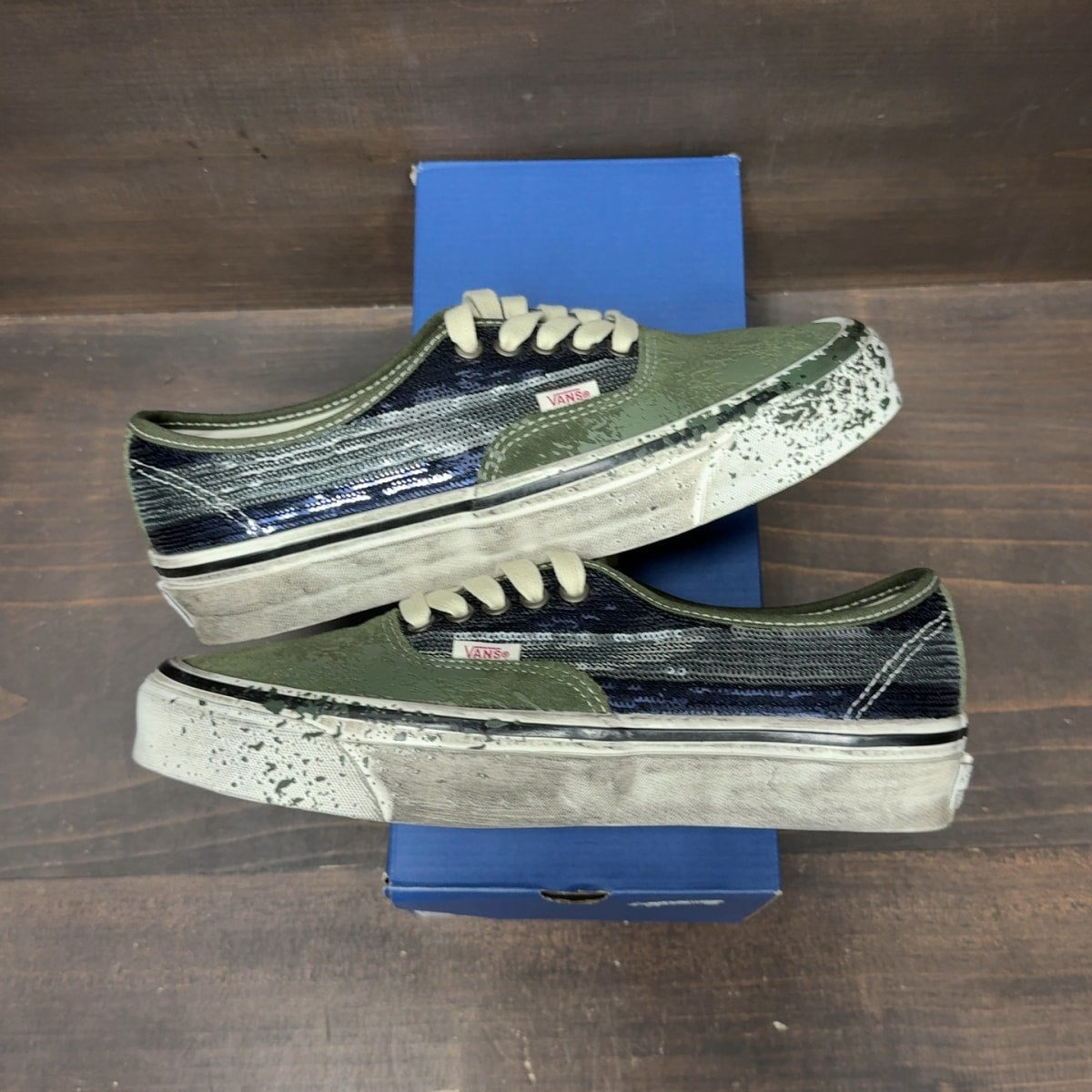 Vans Premium Authentic La Habana Green Blue - Image 2