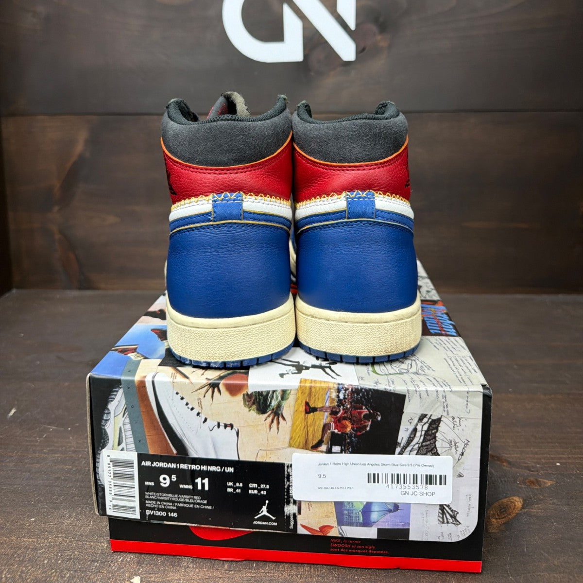 Jordan 1 Retro High Union Los Angeles Storm Blue - Image 4
