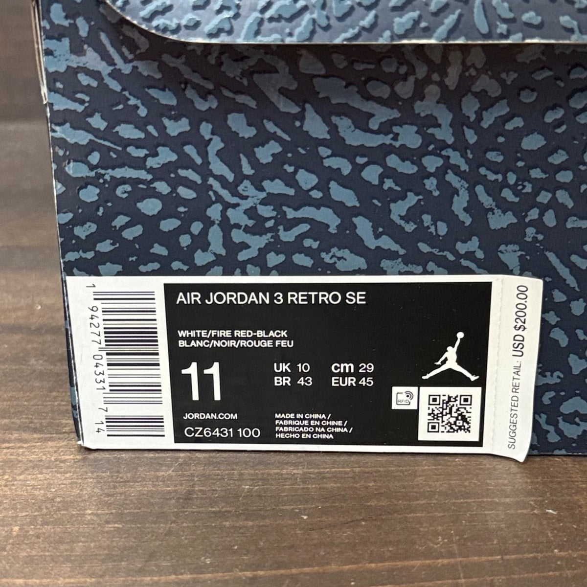 Jordan 3 Retro SE Fire Red Denim (2020) - Image 6