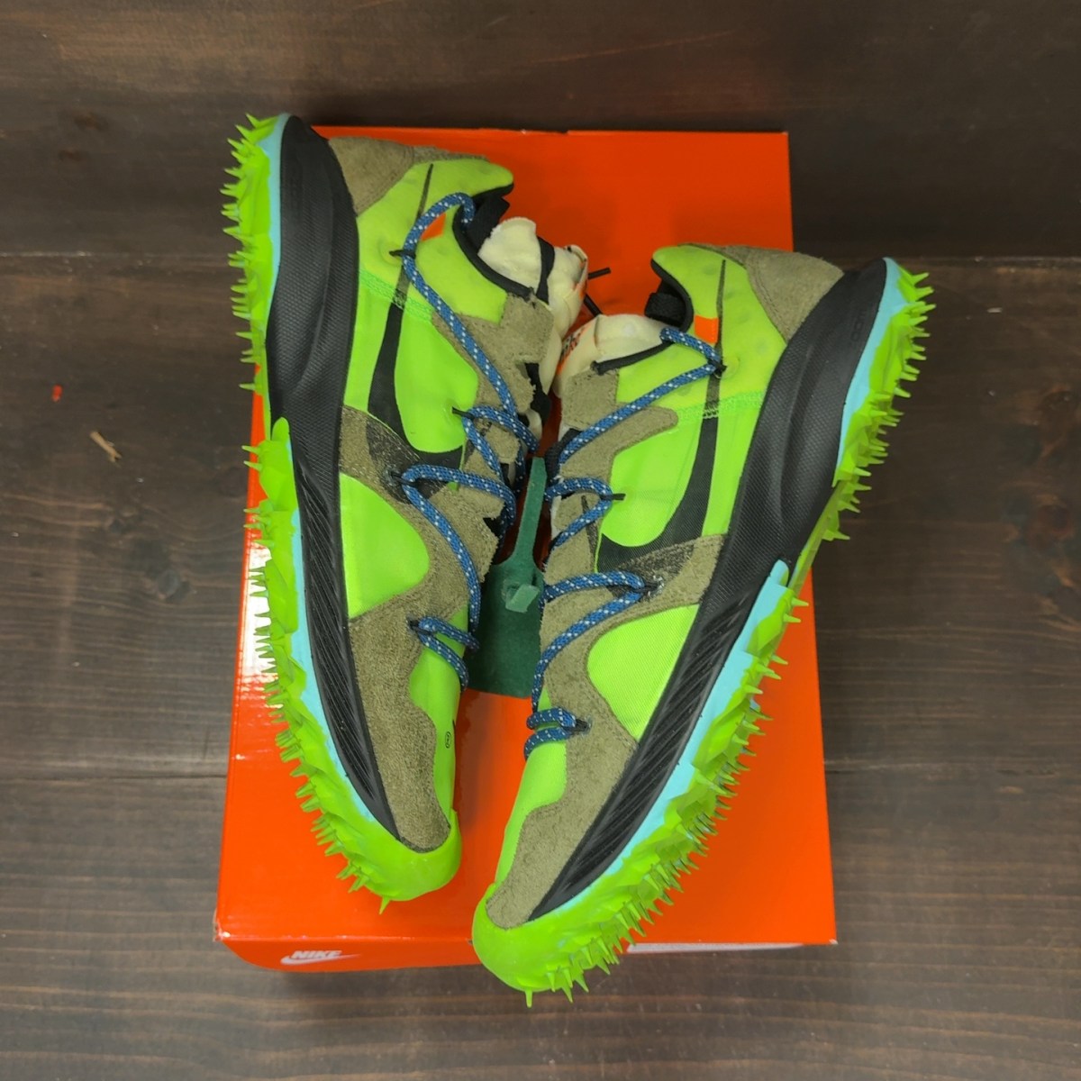 Nike Zoom Terra Kiger 5 OFF-WHITE Electric Green (Women's) - Image 2