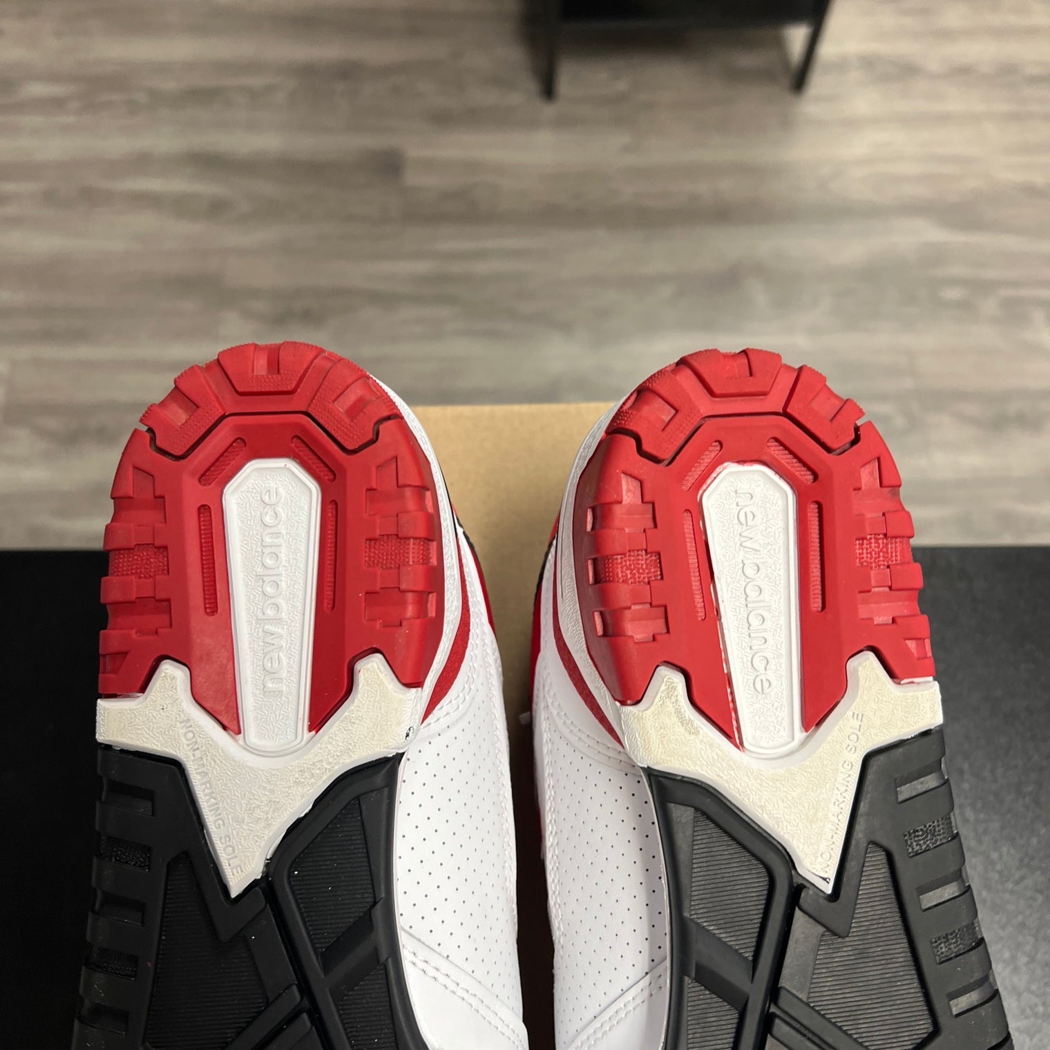 New Balance 550 White Team Red (USED, no box)