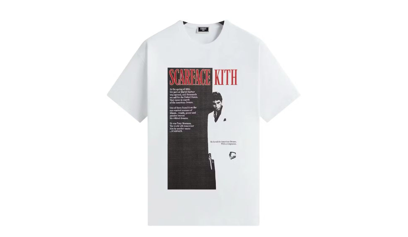 Kith Scarface Film Poster Vintage Tee White