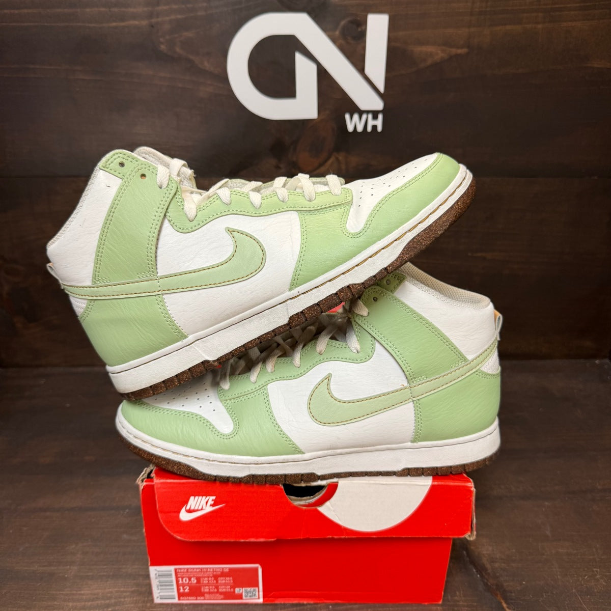 Nike Dunk High SE Inspected By Swoosh Honeydew - Image 1
