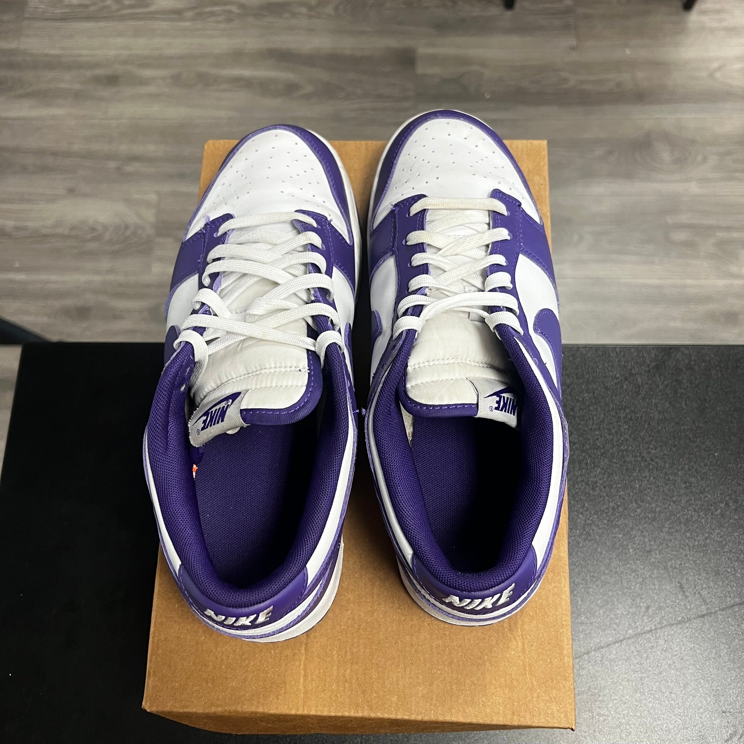 Championship Court Purple Dunk Low (USED, no box)