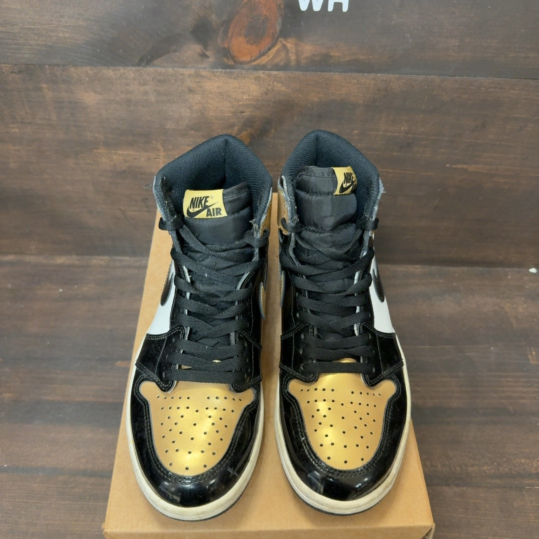 Jordan 1 Retro High NRG Patent Gold Toe Size 8 (Pre-Owned) - Image 3