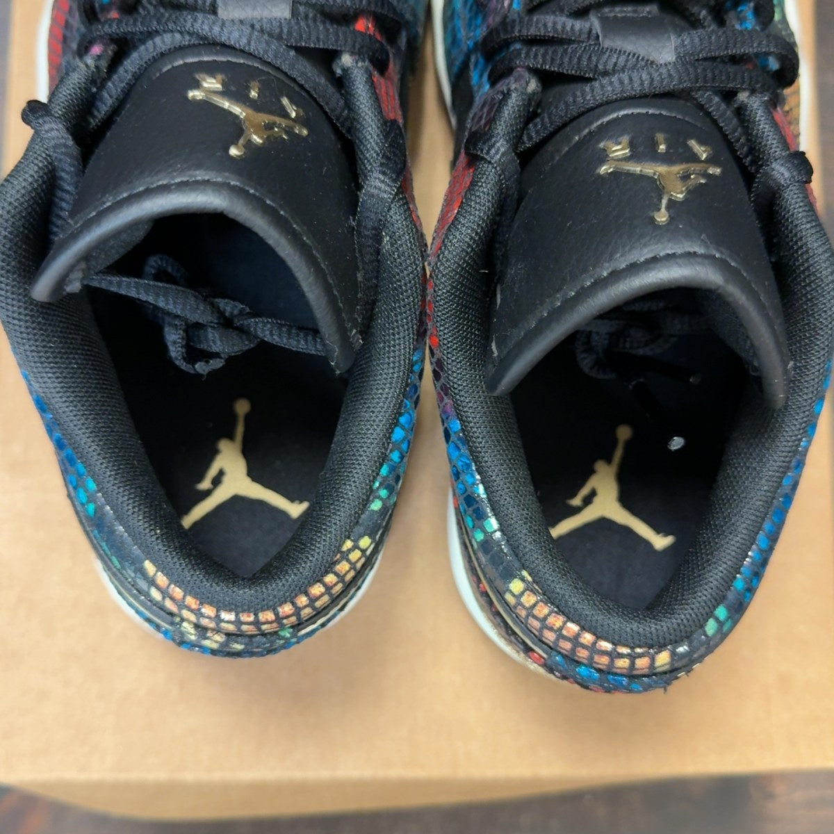 Jordan 1 Low Multicolor Snakeskin (2020) (Women's) Size 7W (Pre-Owned) - Image 6