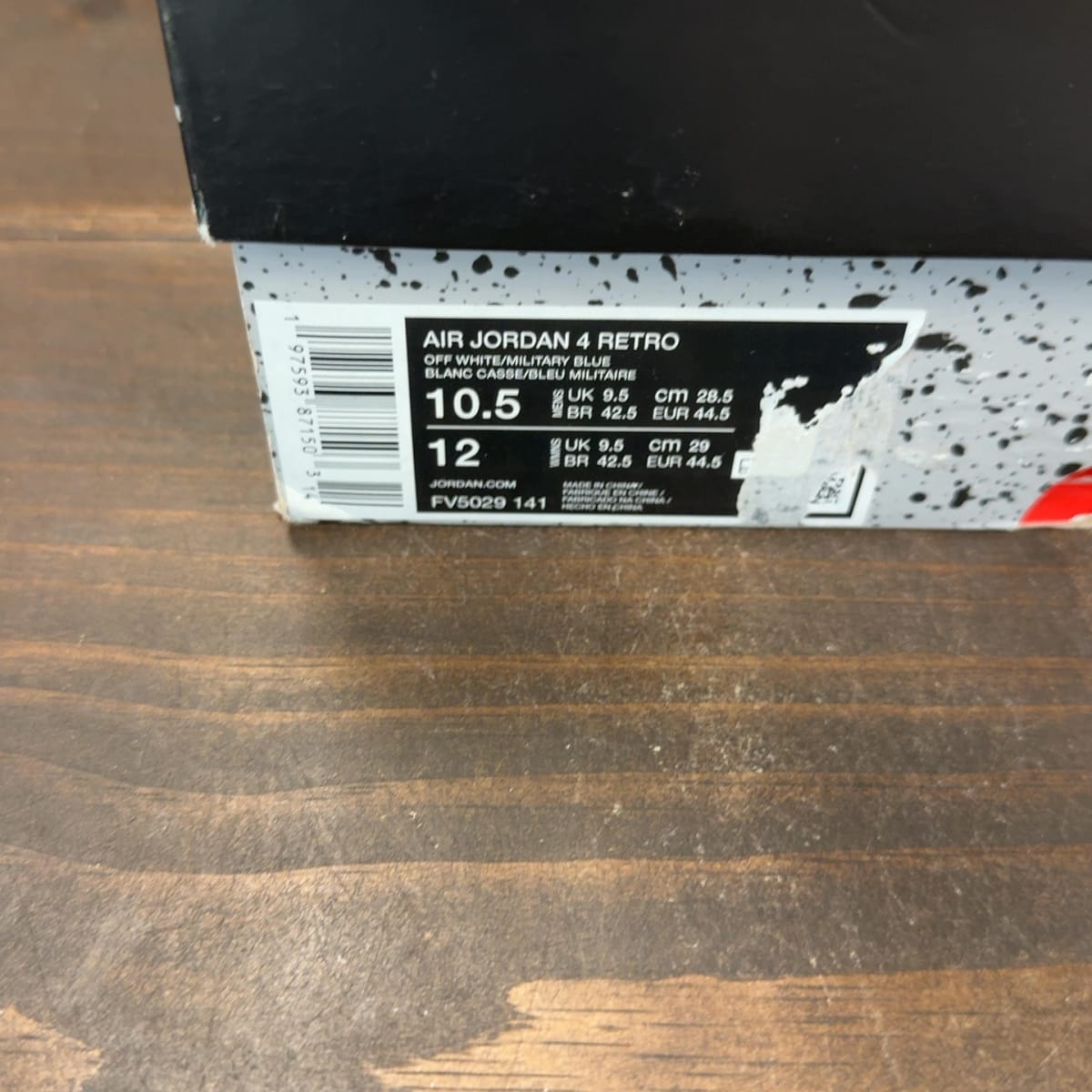 Jordan 4 Retro Military Blue (2024) Size 10.5 (Pre-Owned) - aux