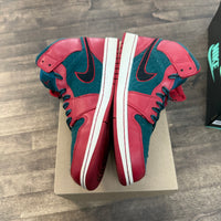 Gym Red Black Dark Sea Jordan 1 Mid (USED, No Box)