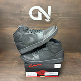 Jordan 1 Mid Triple Black (2014) - Image 1