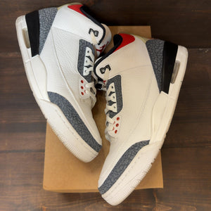 Jordan 3 Retro SE Fire Red Denim (2020) Size 12 (Pre-Owned) - Image 2