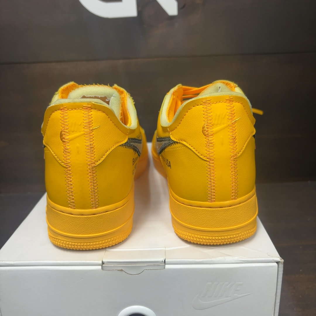 Nike Air Force 1 Low Off-White ICA University Gold - Image 5