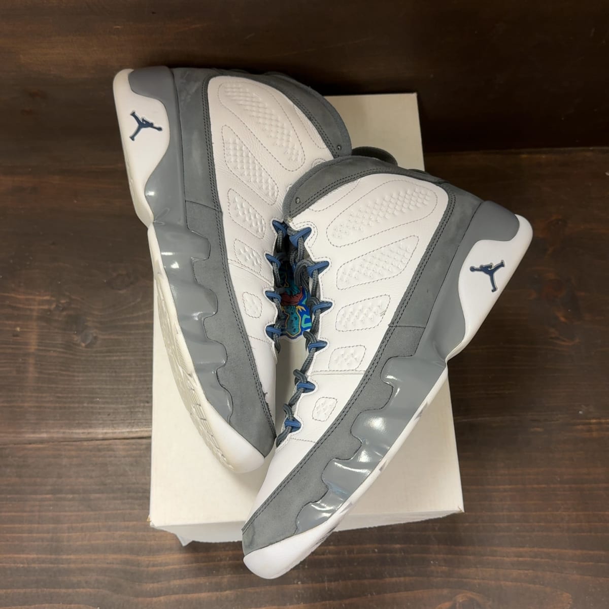Jordan 9 Retro Flint Grey French Blue (2026) Size 11.5 (Pre-Owned) - back