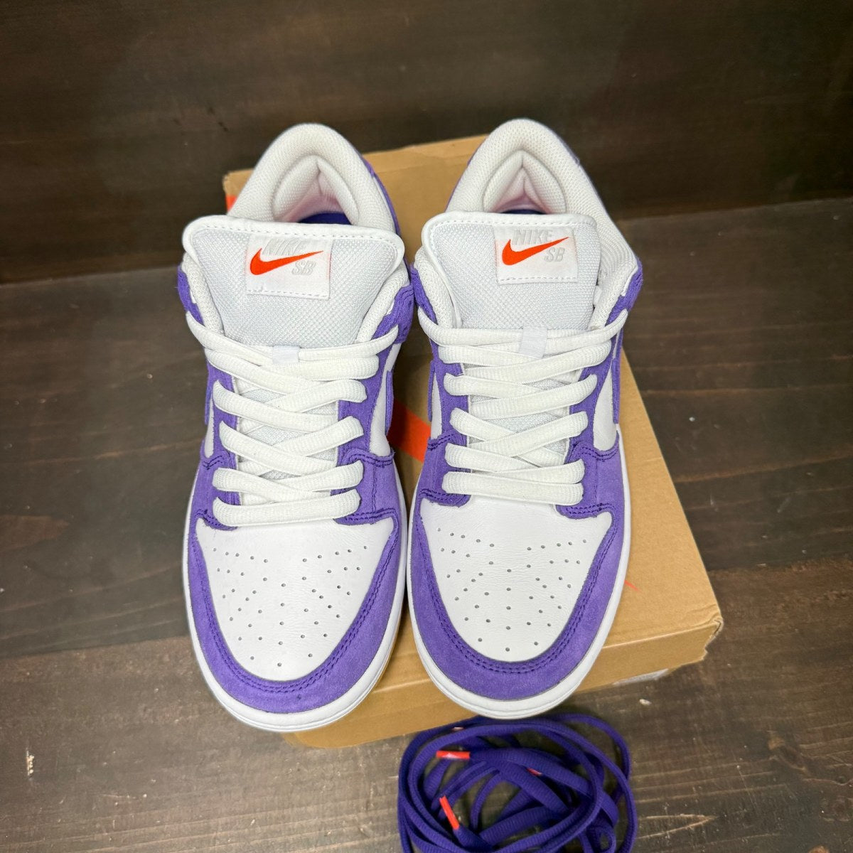 Nike SB Dunk Low Pro ISO Orange Label Court Purple Size 8 - Image 2