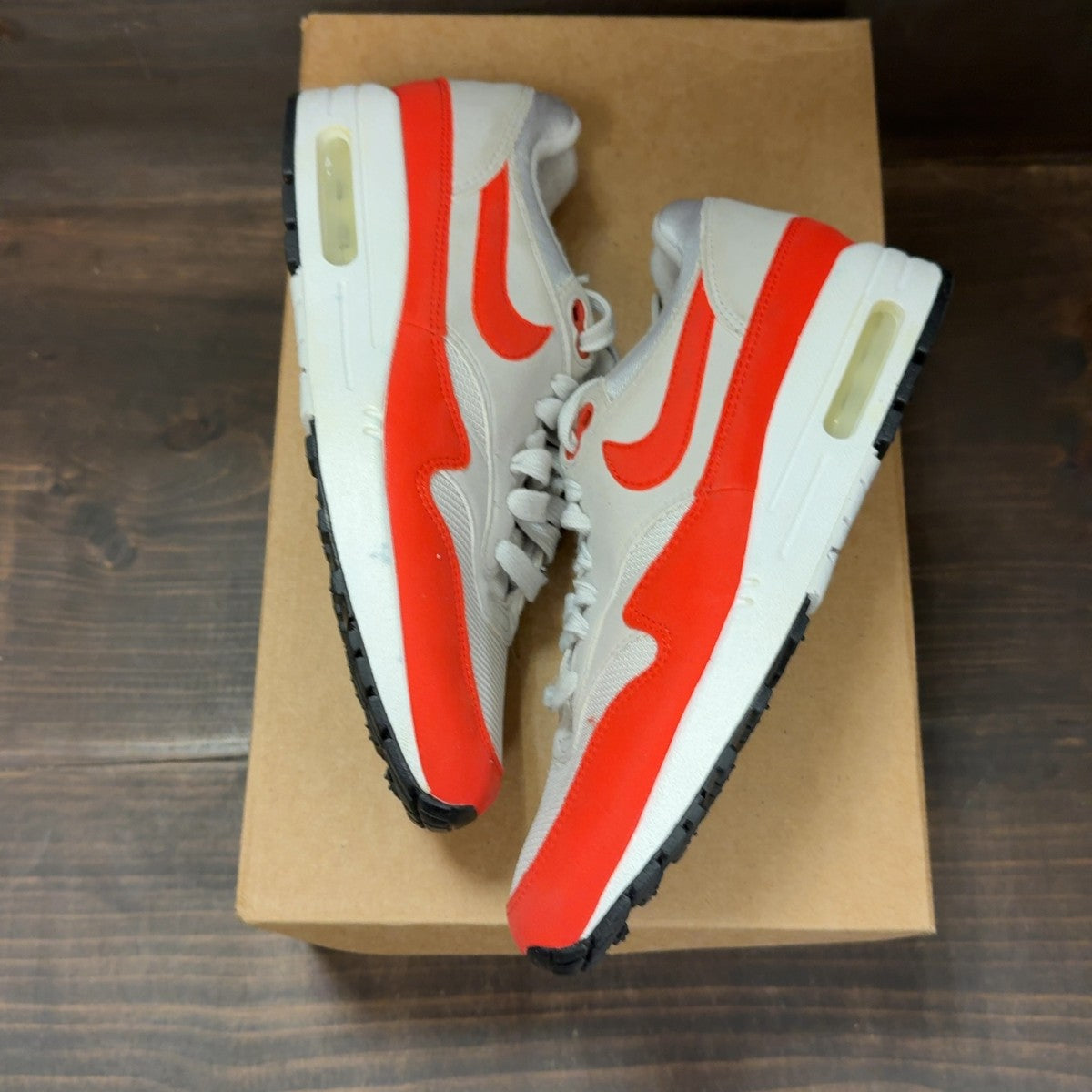 Nike Air Max 1 Habanero Red (Women's) Size 7.5W (Pre-Owned) - Image 2