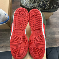 Nike Dunk Low Mystic Red Cargo Khaki (US 10) (Lightly Worn, No Box)