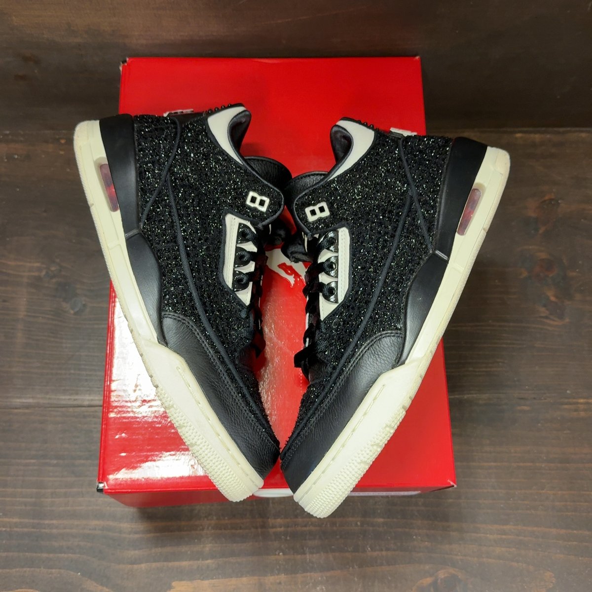 Jordan 3 Retro AWOK Vogue Black (Women's) Size 11W (Pre-Owned) - back
