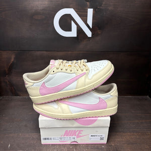 Jordan 1 Retro Low OG SP Travis Scott Shy Pink - Image 1