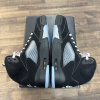 Black Metallic Reimagined Jordan 5 Retro (2025) (Lightly Worn)