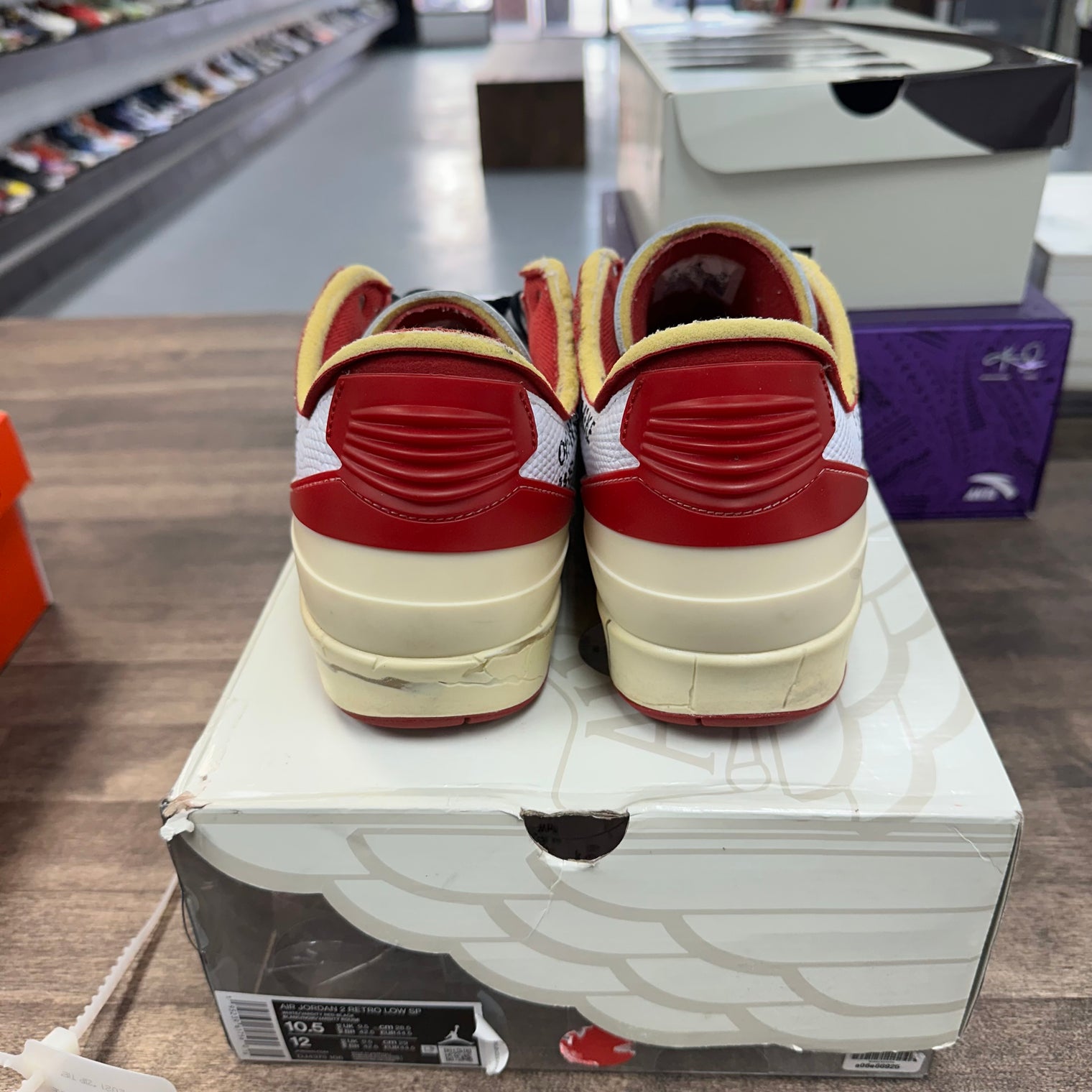 Off-White White Red Jordan 2 Low SP (USED)