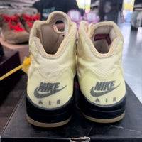 Off-White Sail Jordan 5 (USED)