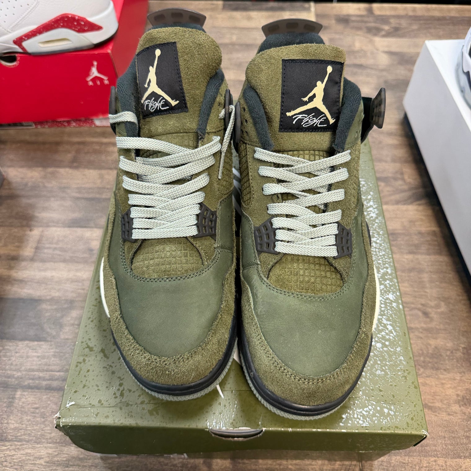 Craft Medium Olive Jordan 4 (US 12) (USED)