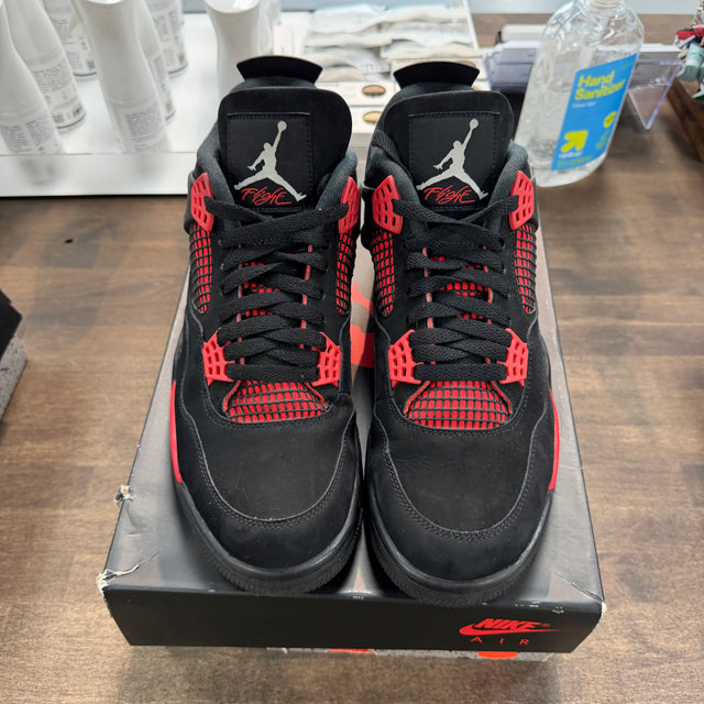 Red Thunder Jordan 4 Retro (USED, Replacement Box)