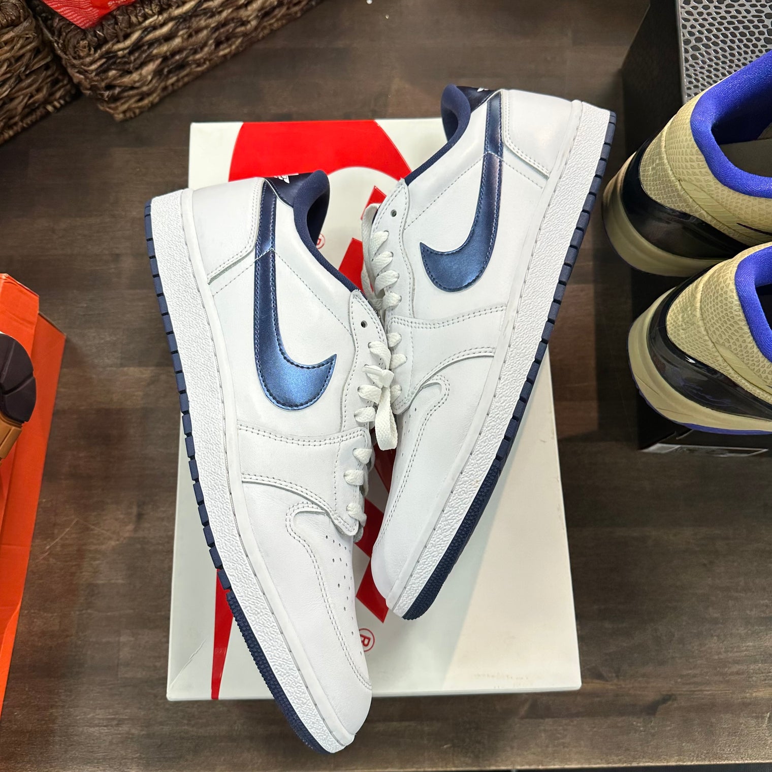 Metallic Blue Jordan 1 Retro Low 85 (USED)