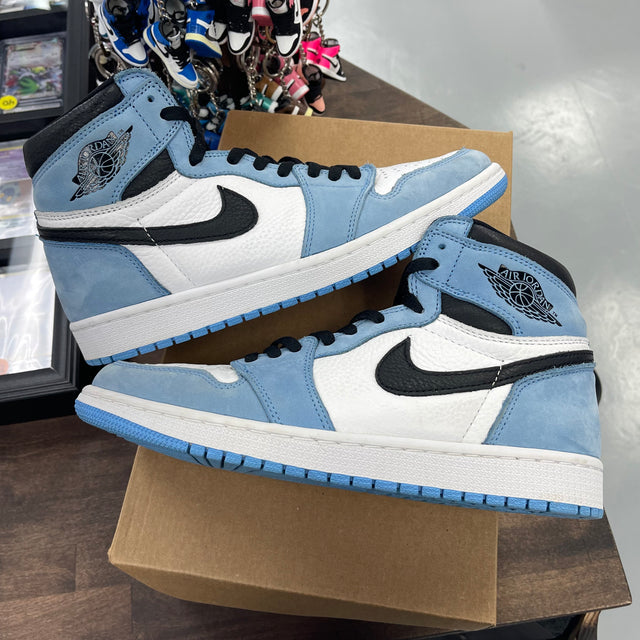 University Blue White Jordan 1 High (USED,No Box)