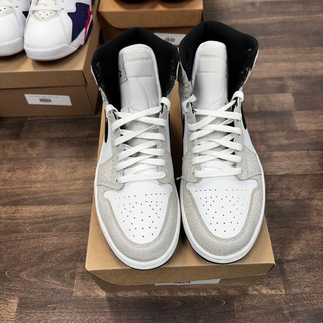 White Elephant Print Jordan 1 Mid (USED, No Box)