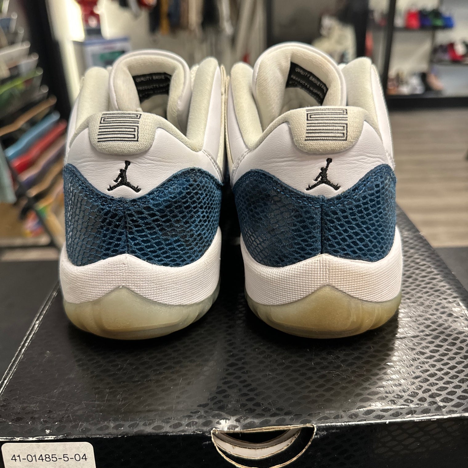Snake Skin Navy Jordan 11 Low (USED)