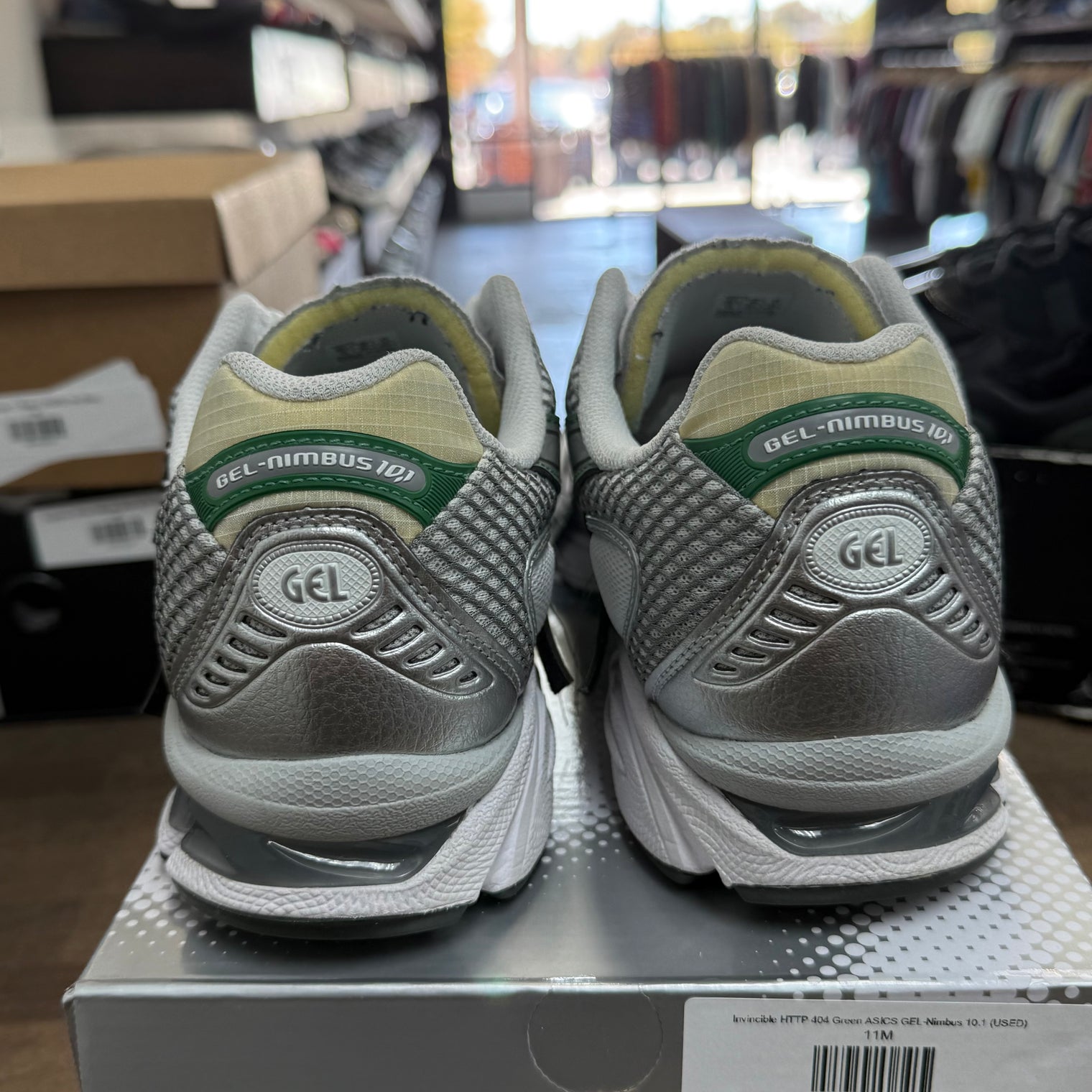 Invincible HTTP 404 Green ASICS GEL-Nimbus 10.1 (USED)