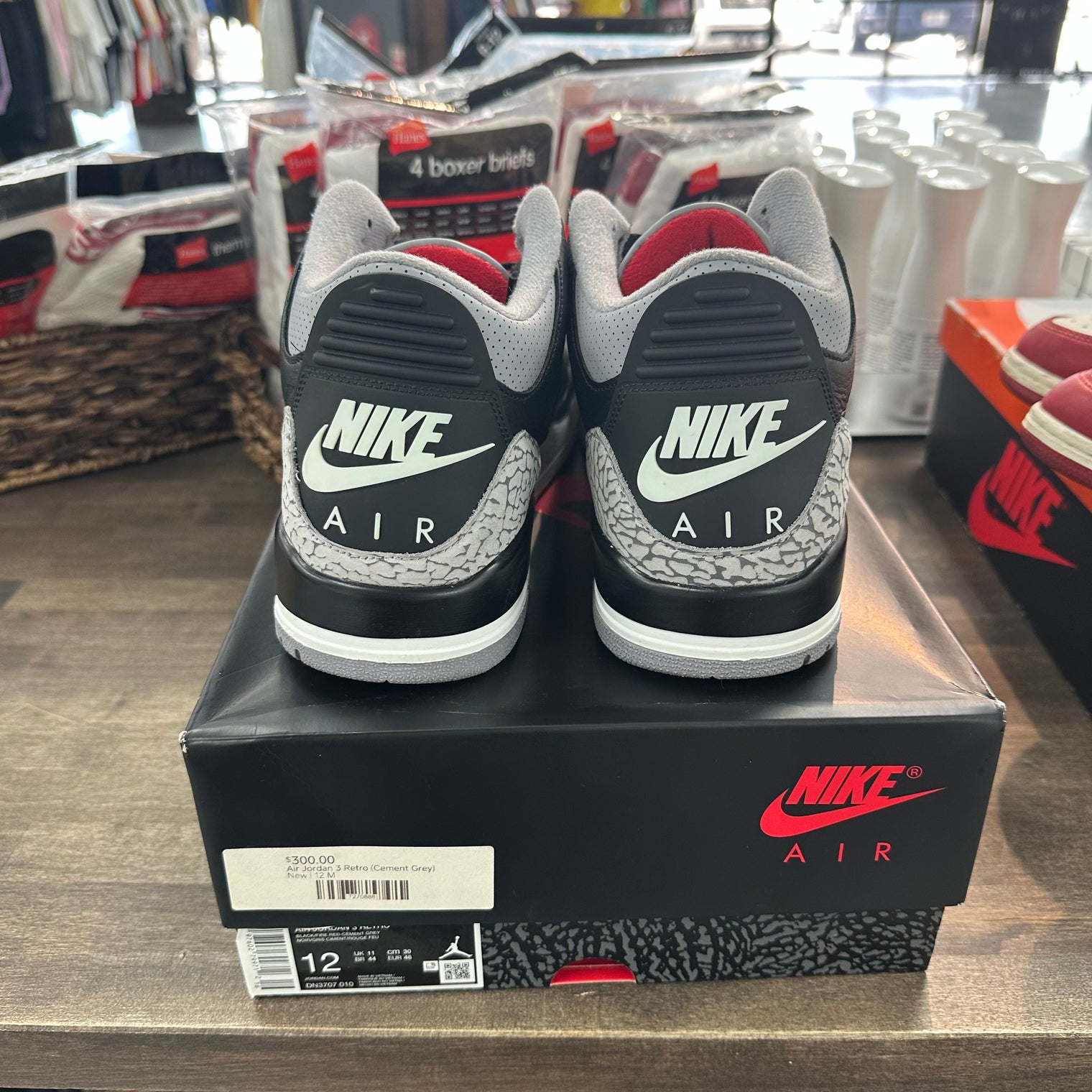 Black Cement Jordan 3 (2024) (USED)