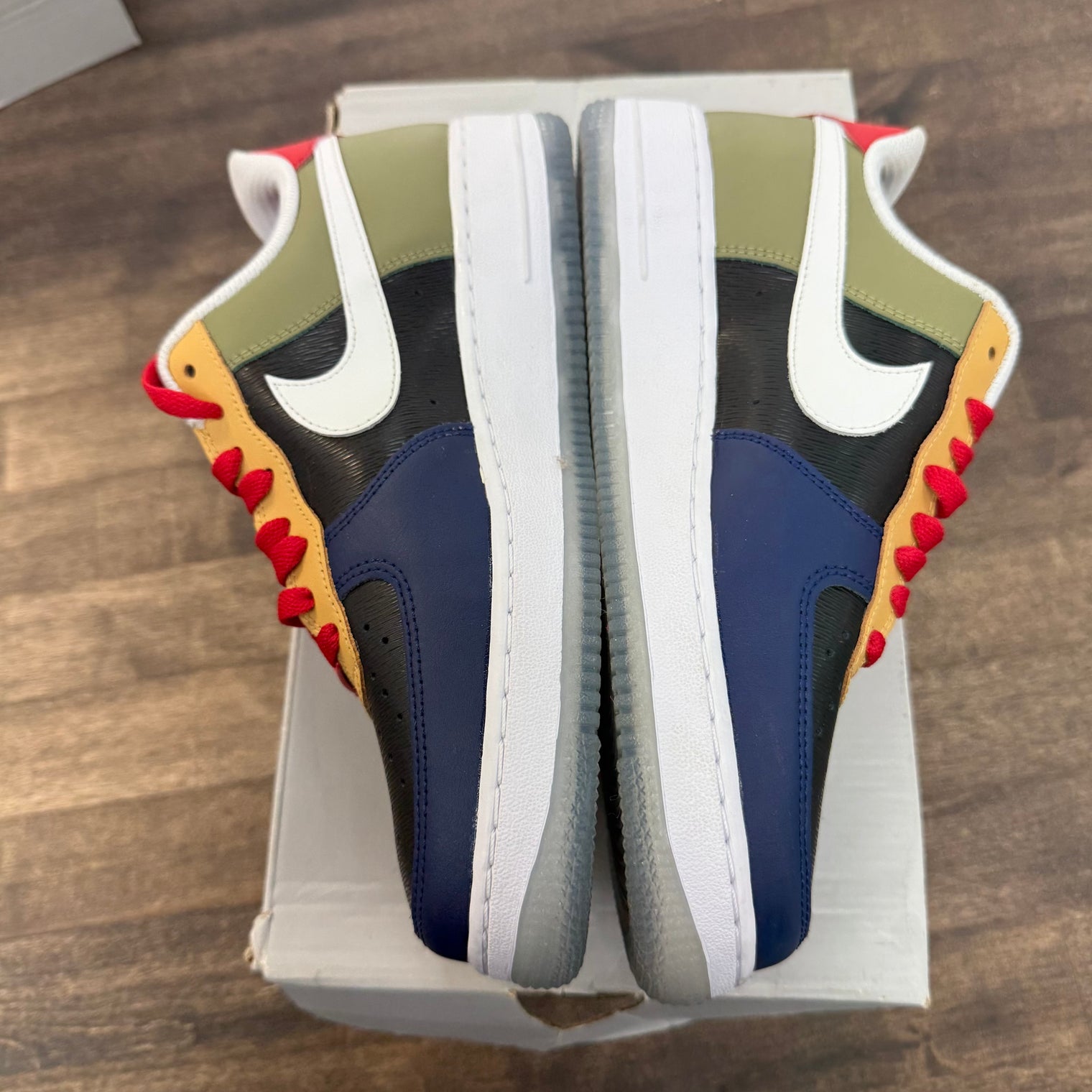 Nike by You Air Force 1 Multi Color (USED, Replacement Box)