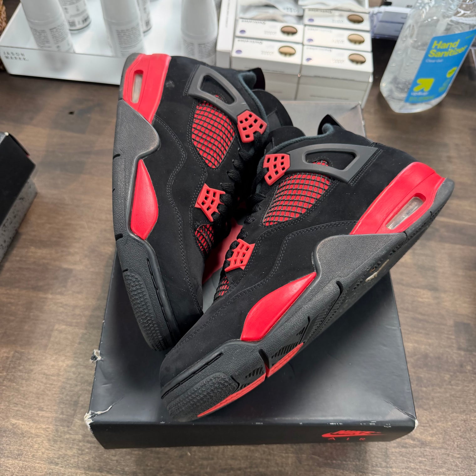 Red Thunder Jordan 4 Retro (USED, Replacement Box)