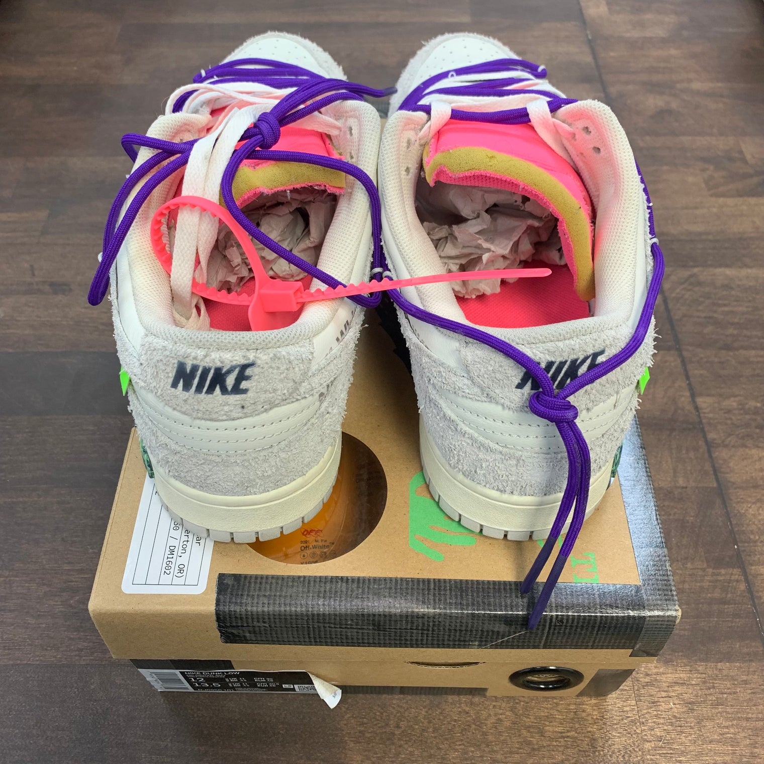 Nike Off White Dunk Low Lot 15 (USED)