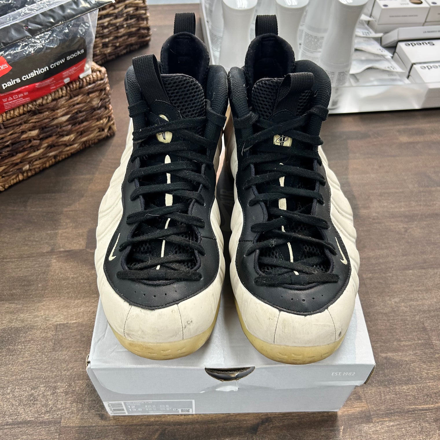 Light Orewood Foamposite One (USED, Replacement Box)