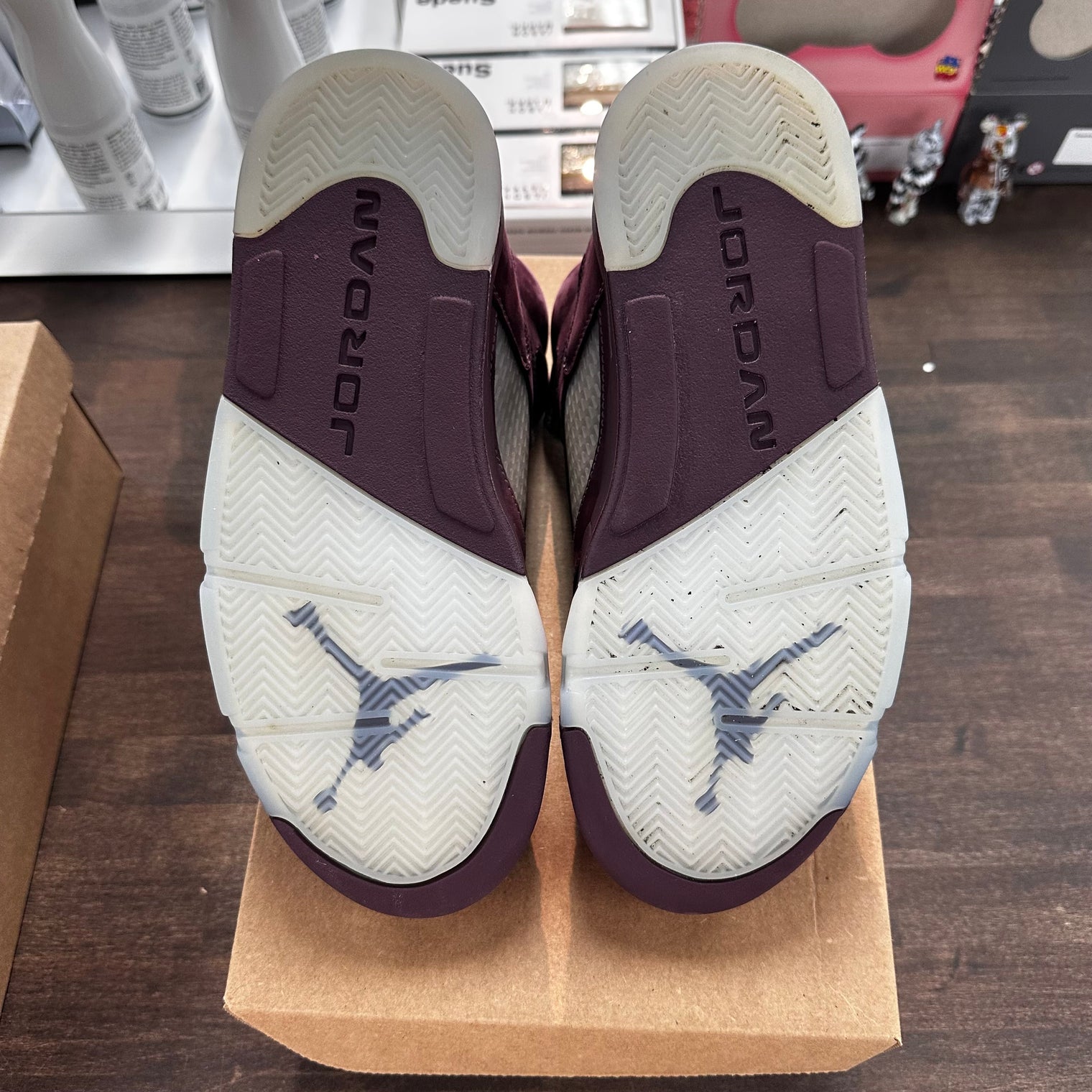 Burgundy Jordan 5 (USED,No Box)