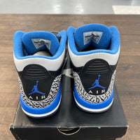 (GS) Sport Blue Jordan 3 (USED)