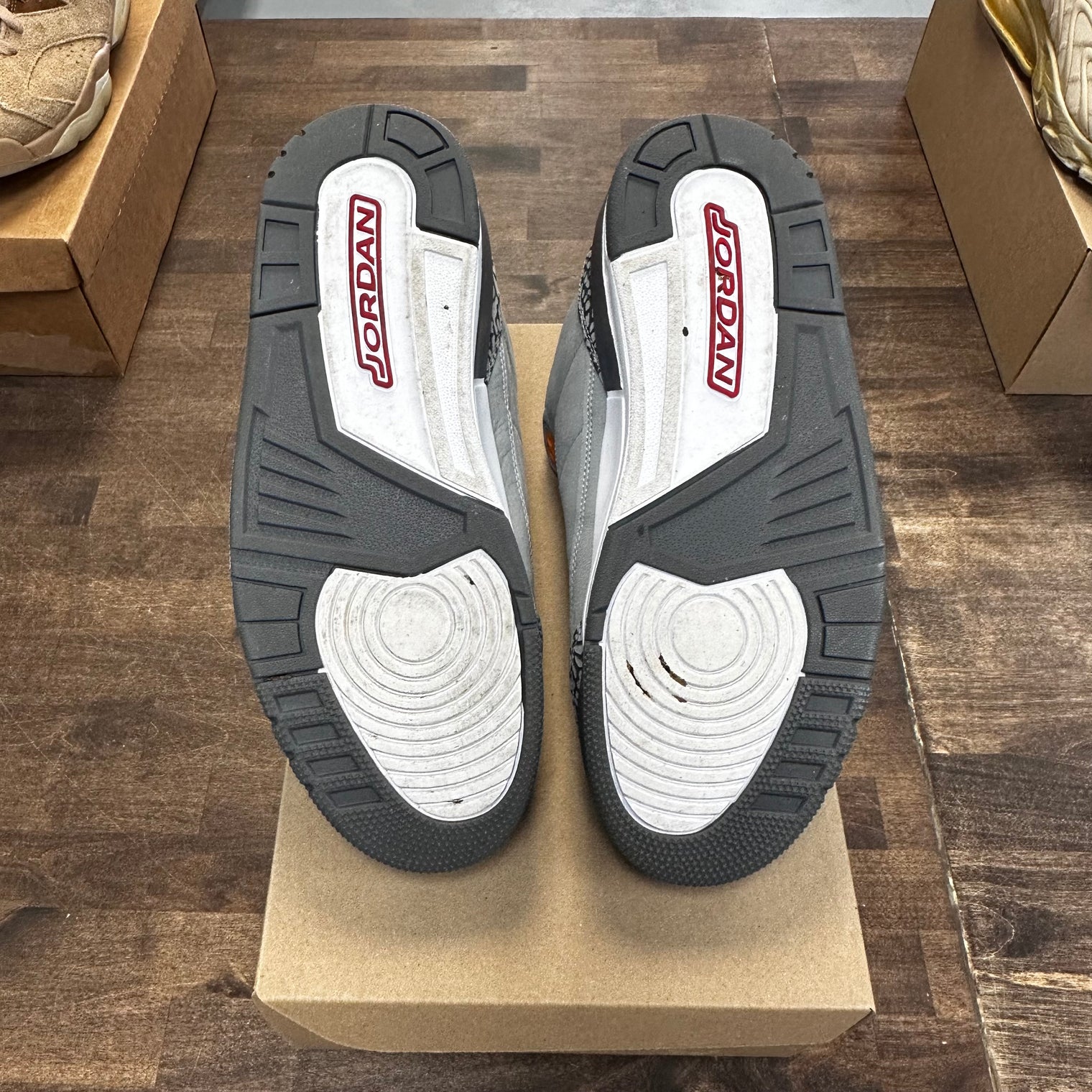 Cool Grey Jordan 3 Retro (USED, No Box)