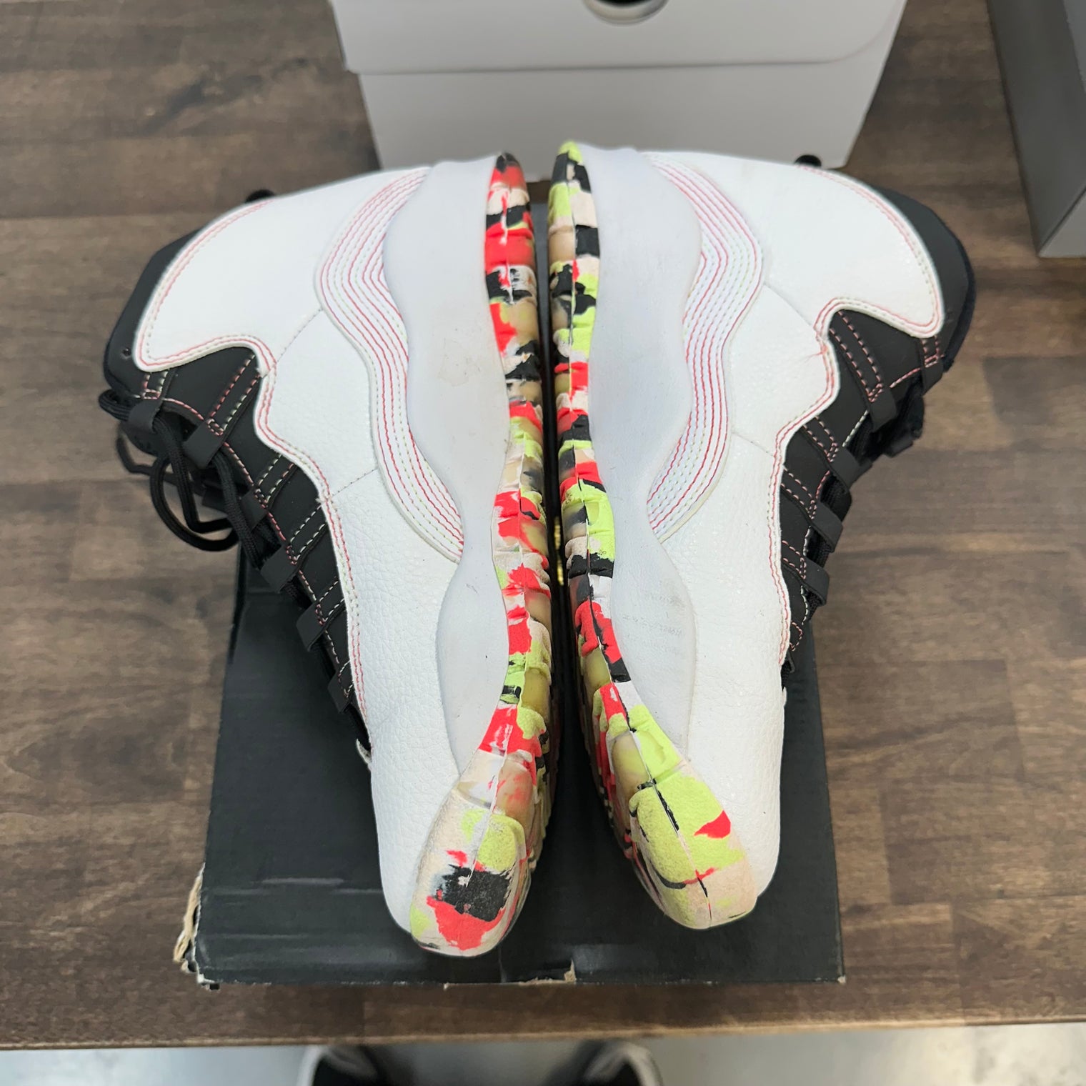 White Barely Volt Ember Glow Jordan 10 (GS) (USED)