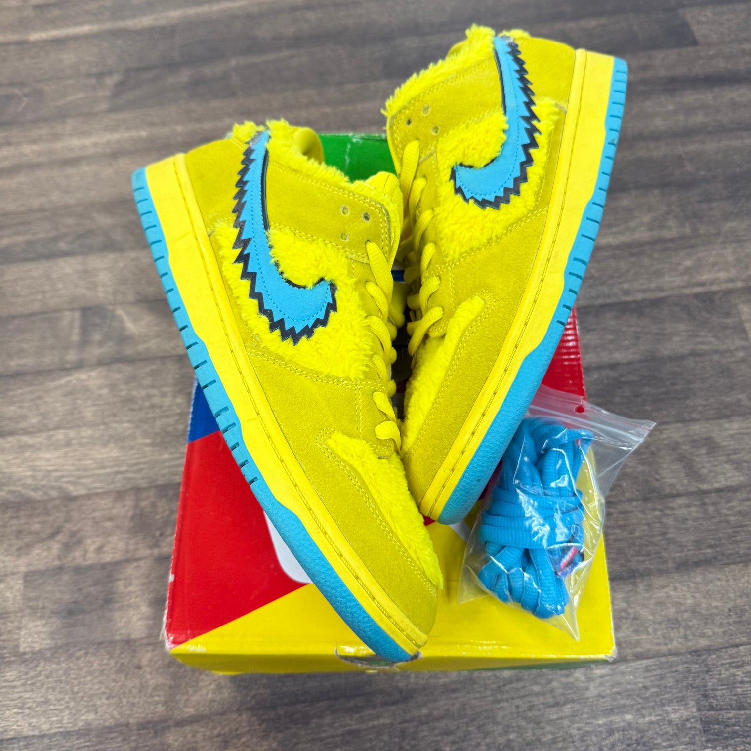 Grateful Dead Bears Opti Yellow SB Dunk Low (USED)