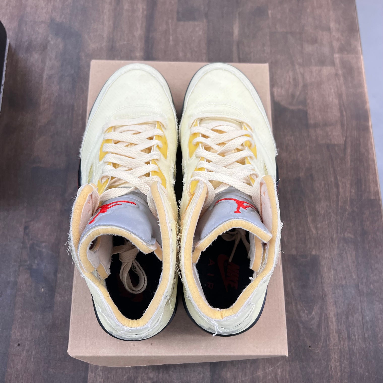 Off-white Jordan 5 Sail (USED,No Box)