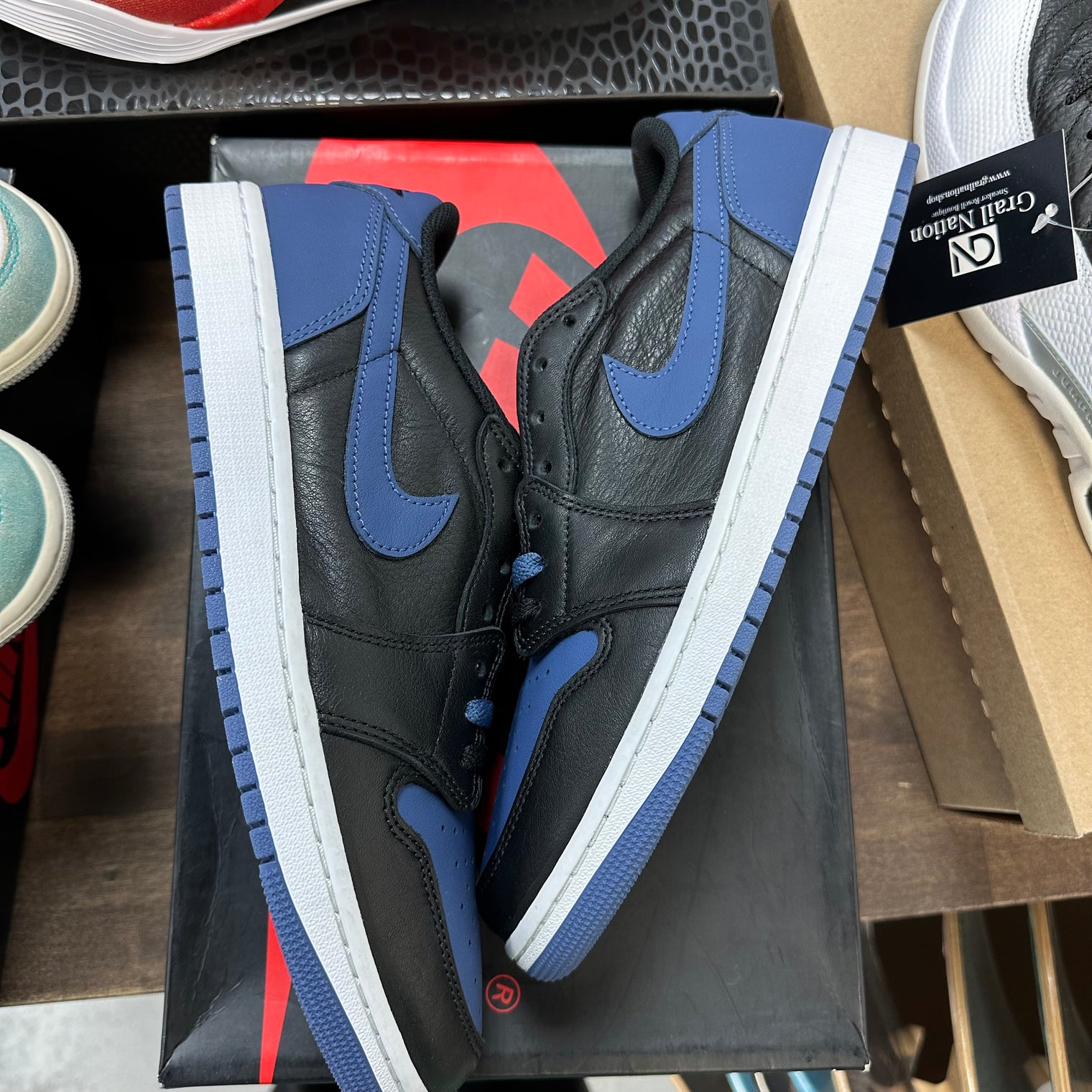 Mystic Navy Jordan 1 Low OG (Lightly Worn, No Box)