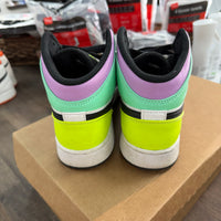 Pastel Black Toe Jordan 1 Mid (GS) (USED, No Box)