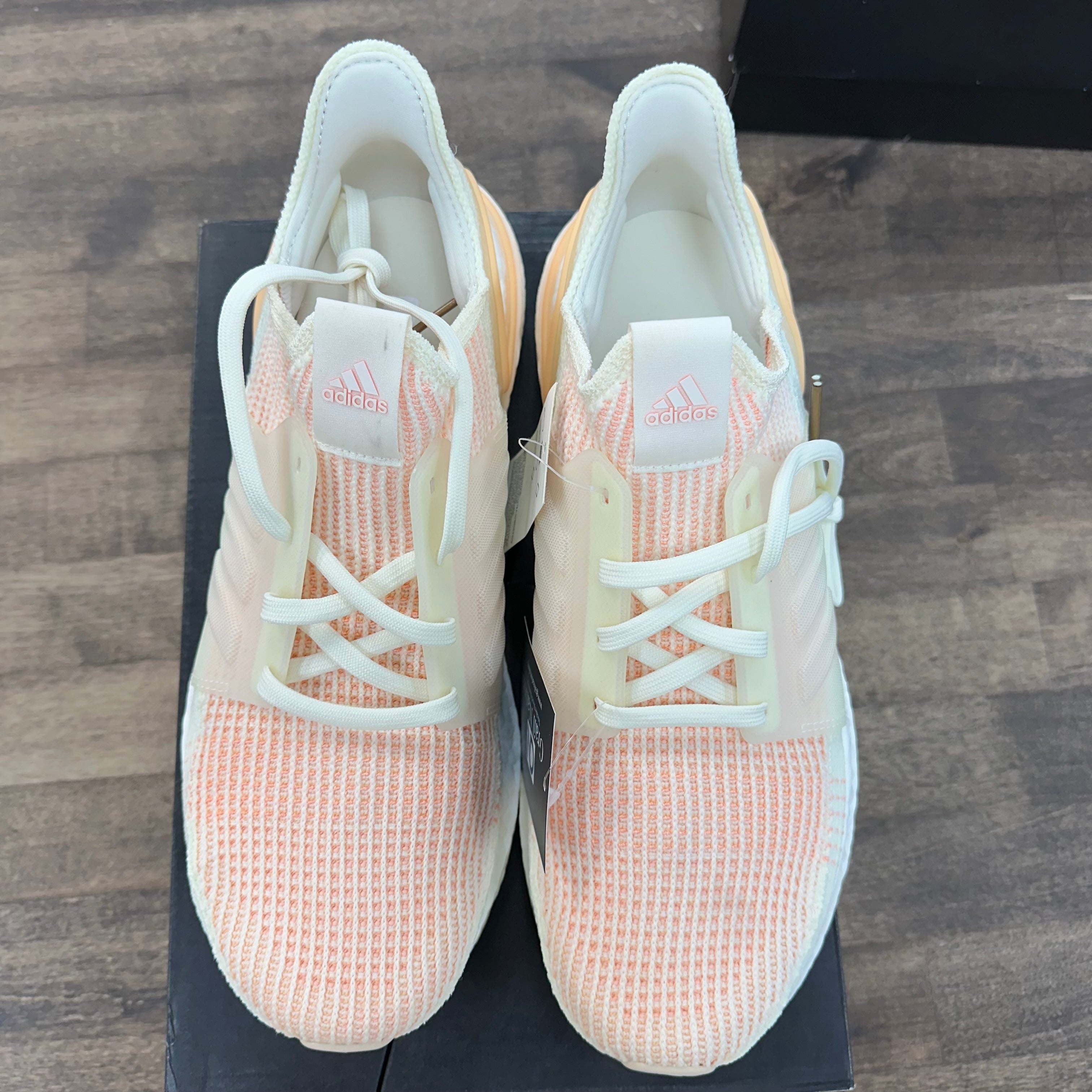 adidas Off White Glow Orange adidas Ultra Boost 19 (Lightly Worn) Size 11 (Pre-Owned) - Image 2