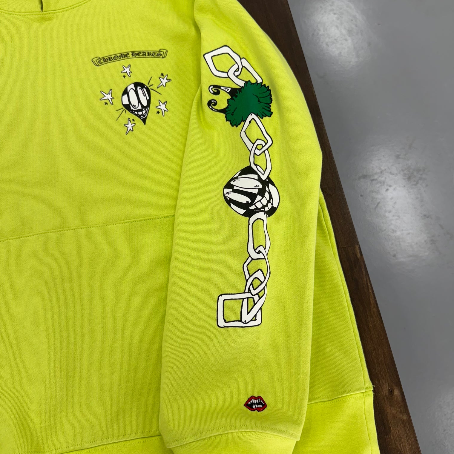 Matty Boy X Chrome Hearts Link Hoodie Lime (USED)