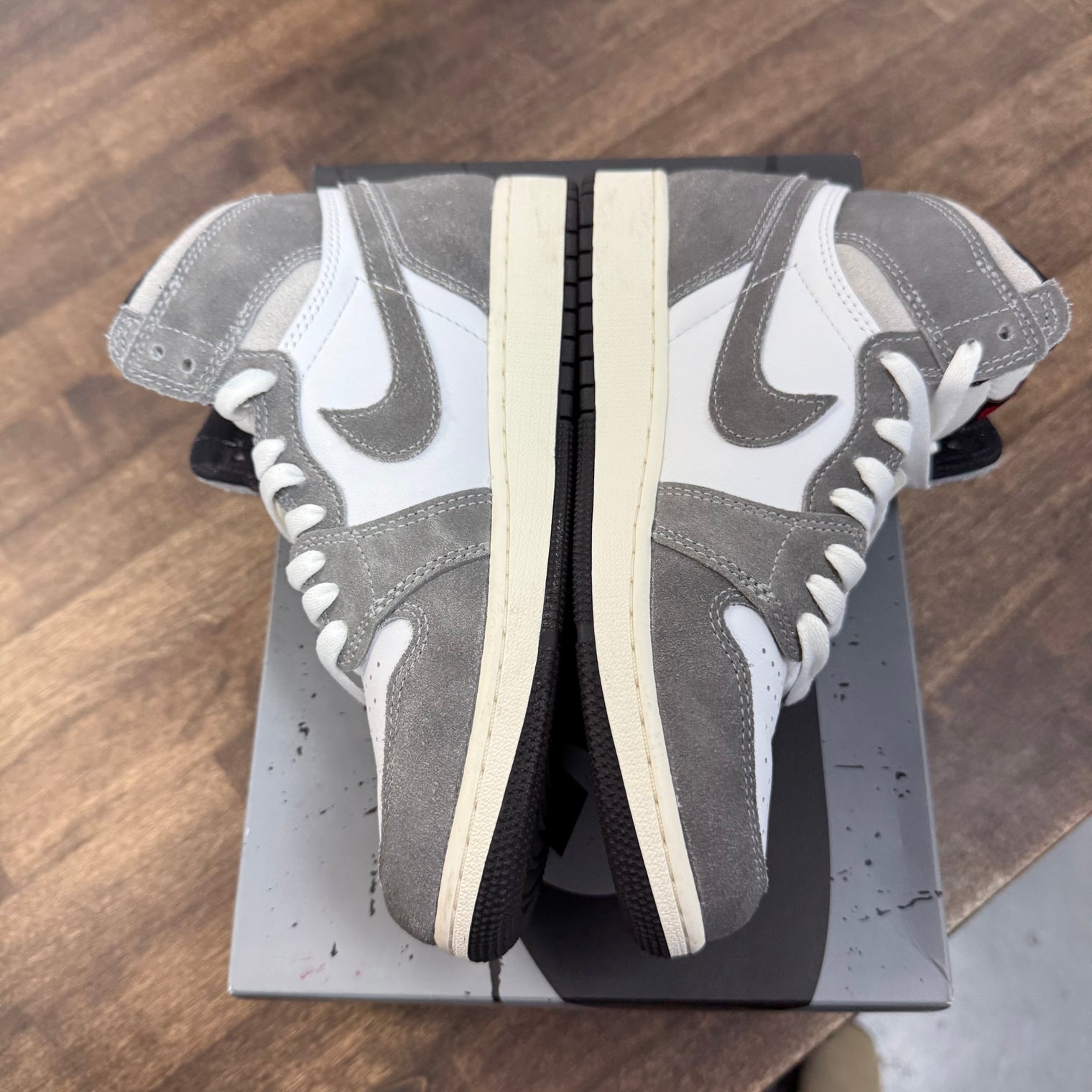 (GS) Washed Black Jordan 1 High (USED)