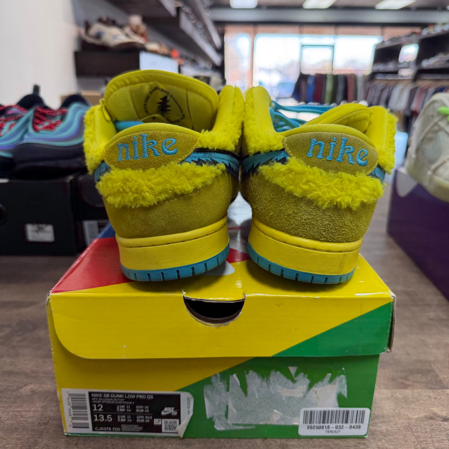 Grateful Dead Bears Opti Yellow Nike SB Dunk Low (USED)