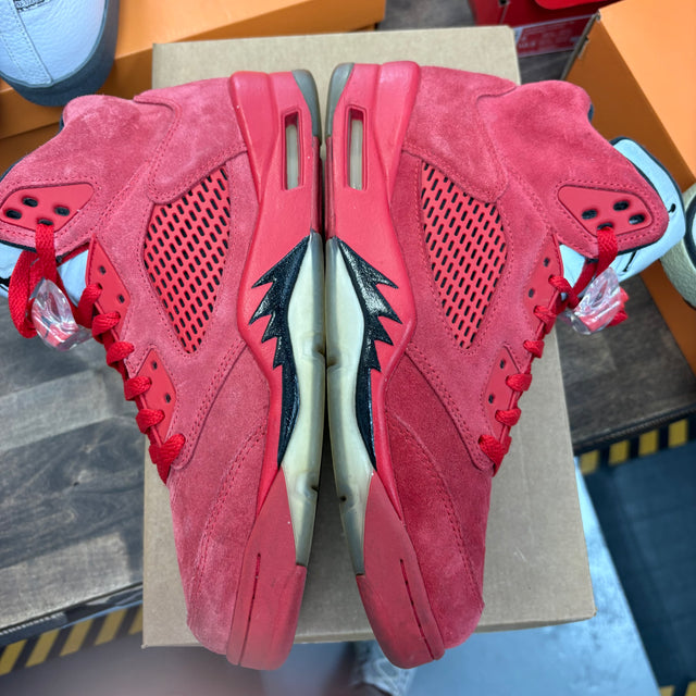 Red Suede Jordan 5 Retro (USED, No Box)